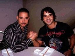 Luís Fonsi con Germán Montero