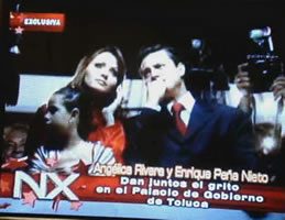 Angélica Rivera con Peña Nieto