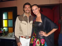 Shaila Durcal con Sergio Machado Shaila Durcal con Sergio Machado