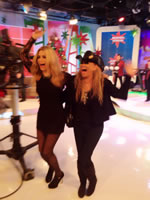 Cecilia Gutiérrez y yo, como verán, en la fiesta total