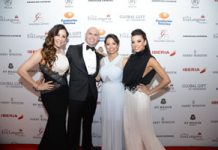 María Bravo, Pitbull, Alina Peralta y Eva Longoria