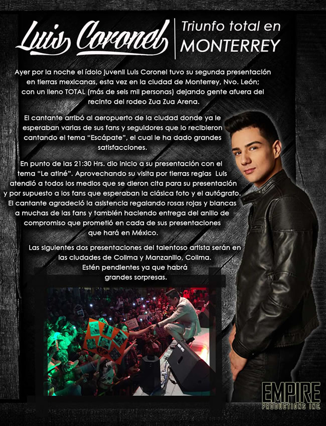 Luis Coronel en Monterrye