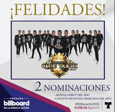 YRminacion a premios billboard 2016