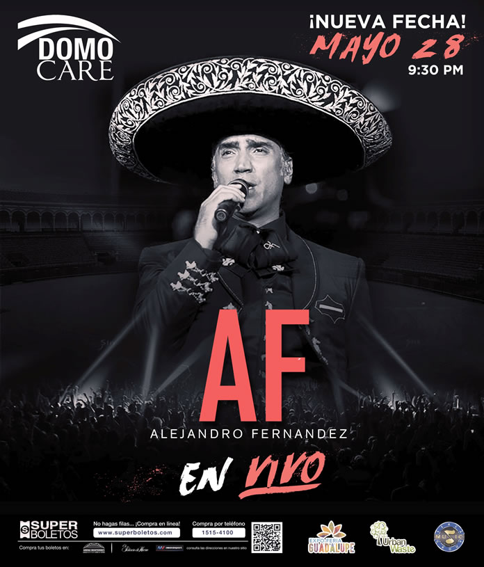 ALEJANDRO FERNÁNDEZ SE PRESENTARÁ UNA FECHA MÁS EN EL DOMO CARE 2017