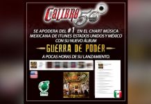 CALIBRE 50 #1 EN EL CHART MÚSICA MEXICANA DE ITUNES MX Y USA