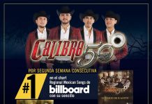 CALIBRE 50 #1 POR SEGUNDA SEMANA CONSECUTIVA EN BILLBOARD