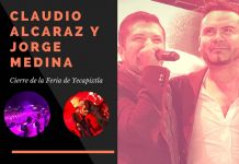 CLAUDIO ALCARAZ y JORGE MEDINA cierre de la feria de Yecapixtla