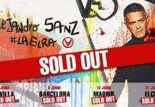 ALEJANDRO SANZ sigue con Sold Outs, ahora en Barcelona