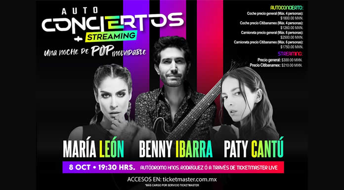 BENNY IBARRA, PATY CANTÚ y MARÍA LEÓN presentan “Una noche de pop inolvidable”