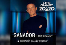 ALEJANDRO SANZ obtiene el premio “Grabación del Año” por la canción “Contigo”