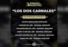LOS DOS CARNALES reciben 6 nominaciones a PREMIOS LO NUESTRO 2022