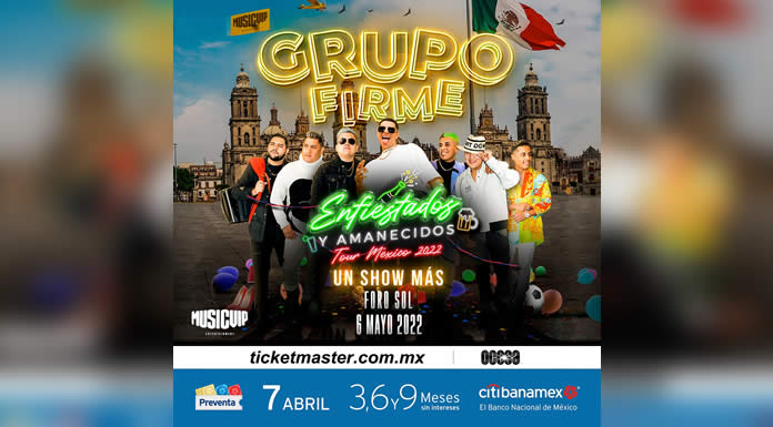 GRUPO FIRME una cuarta fecha por agotar en el FOROS SOL y quinto show listo