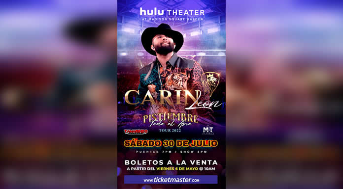 CARIN LEÓN debutará en el HULU THEATER en el MADISON SQUARE GARDEN