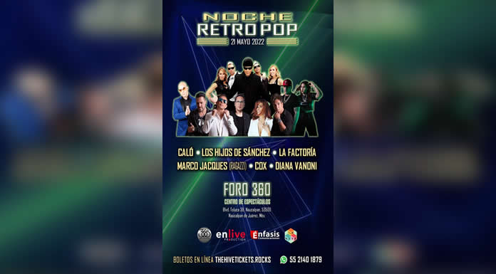 Llega el show “NOCHE RETROPOP” al FORO 360 plagado de éxitos