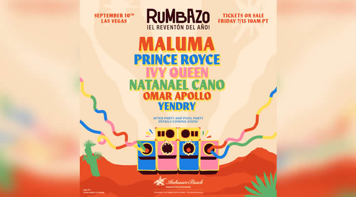 MALUMA, BECKY G, PRINCE ROYCE, NATANAEL CANO, IVY QUEEN,formarán parte del FESTIVAL DE MÚSICA Y CULTURA LATINA RUMBAZO en Las Vegas