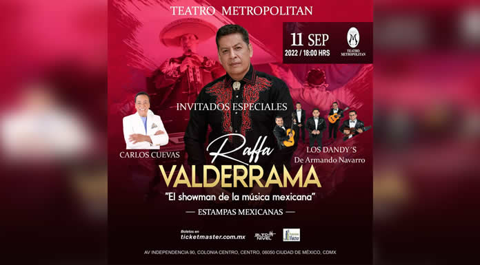 RAFFA VALDERRAMA presentará su sencillo “MI NOMBRE ES MÉXICO” en el teatro METROPÓLITAN