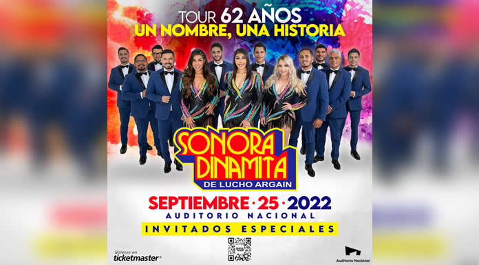 Festejará 62 aniv. LA SONORA DINAMITA DE LUCHO ARGAIN Y ELSA LÓPEZ en el Auditorio Nacional