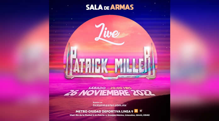La leyenda PATRICK MILLER ofrecerá su nuevo espectáculo “LIVE” en LA SALA DE ARMAS DE CDMX