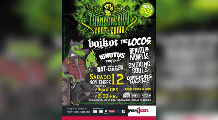 Llega el poderoso TRANSGRESIVO FEST al FRONTÓN MEXICO con un impresionante cartel de bandas ibéricas