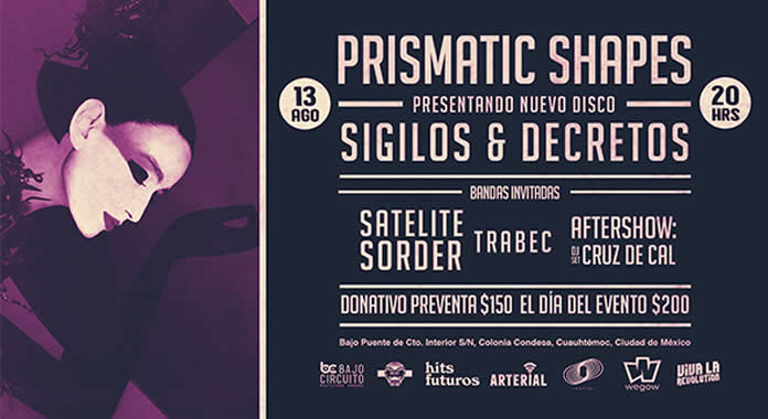 PRISMATIC SHAPES revela el cartel completo del 13 de agosto en BAJO CIRCUITO
