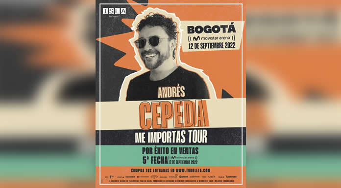 ANDRÉS CEPEDA bate récord anunciando la 5ta fecha en Bogotá de ME IMPORTAS TOUR