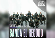 BANDA EL RECODO DE CRUZ LIZÁRRAGA reciben nominación al LATIN GRAMMY 2022