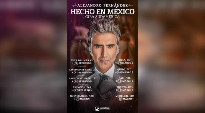 ALEJANDRO FERNÁNDEZ llevará su exitosa gira Hecho en México a Sudamérica en 2023