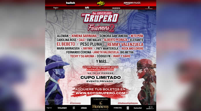 Prepárate para vivir la mejor velada junto a tus artistas favoritos en el 9º Aniversario de SOY GRUPERO