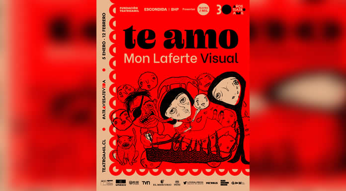 TE AMO, MON LAFERTE VISUAL Festival Teatro A Mil inaugura exposición de la artista en enero