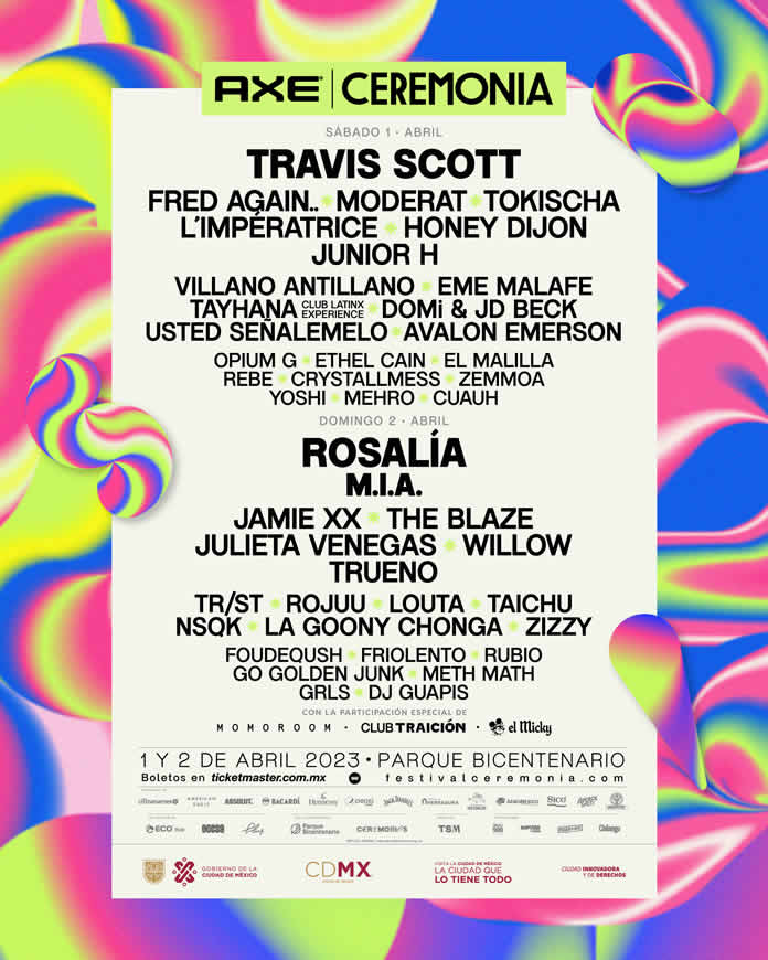 Conoce el cartel completo de AXE Ceremonia 2023