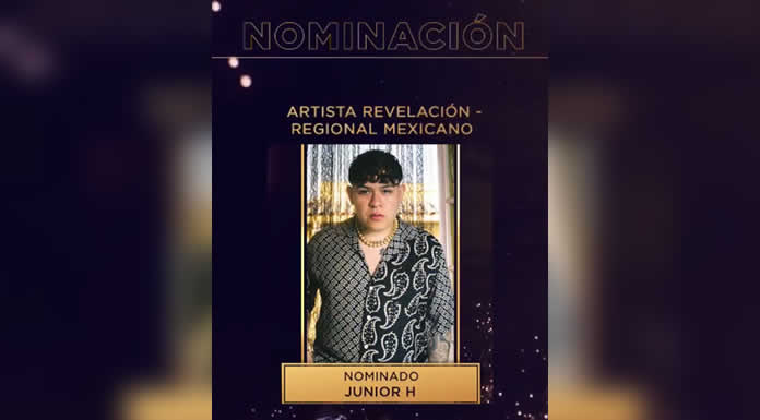 JUNIOR H CELEBRA su primera nominación al PREMIO LO NUESTRO