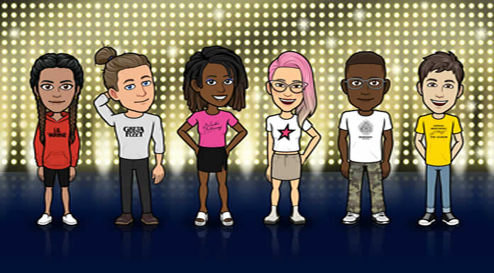 Estrellas musicales llegan a Snapchat con una nueva colección de camisetas en Bitmoji