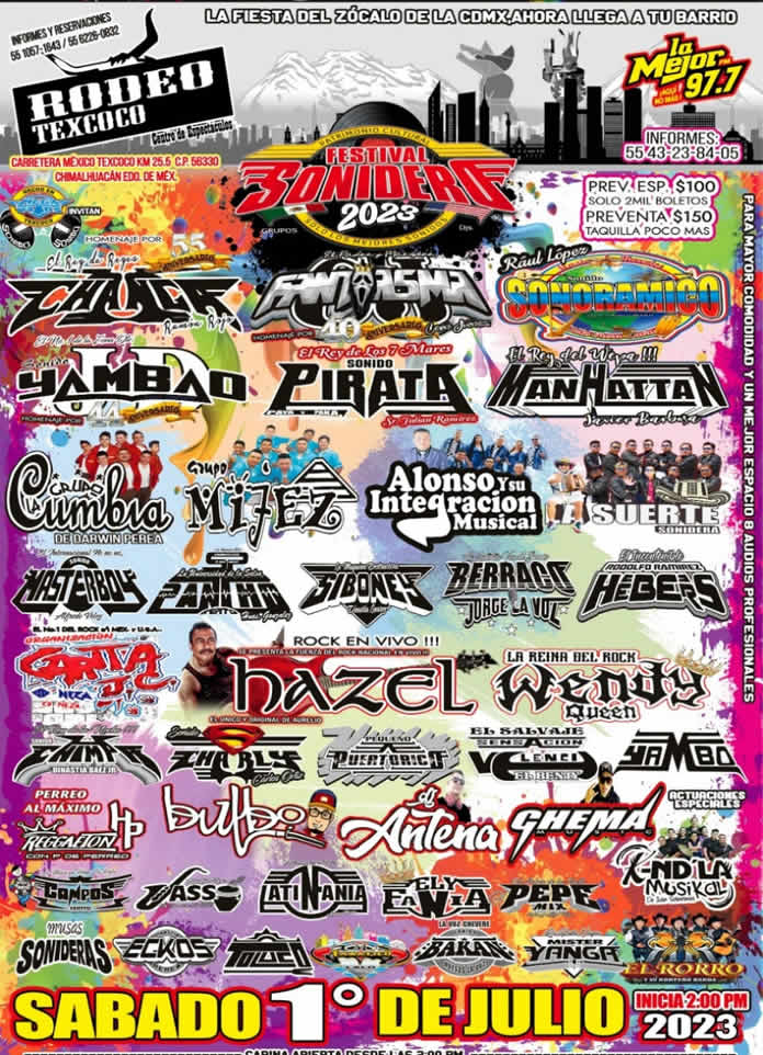 SONIDEROS TEXCOCO 2023 CARTEL