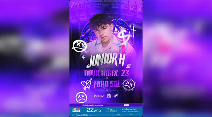 JUNIOR H anuncia concierto épico en el icónico FORO SOL de La Ciudad De Mexico