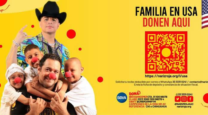 EDUIN CAZ lucha por los niños con cáncer y duplicara tu donativo en beneficio de la FUNDACIÓN NARIZ ROJA @lachicuela