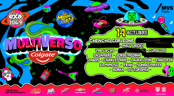 EXA FM y LA MEJOR juntos en MULTIVERSO FESTIVAL 2023 @lachicuela.com