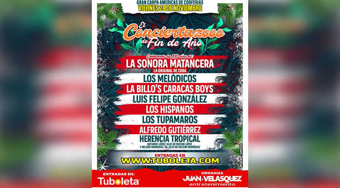 Este 24 de Noviembre llega EL GRAN CONCIERTAZO DE FIN DE AÑO
