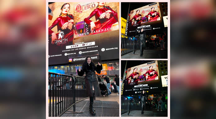 JANETH VALENZUELA se apodera de Time Square NY. @lachicuela.com