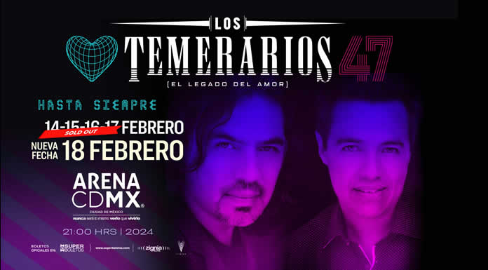 LOS TEMERARIOS logran récord histórico al agotar cuatro conciertos consecutivos en la ARENA CDMX @lachciuela.com