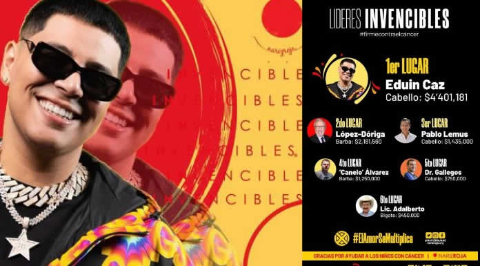 EDUIN CAZ recauda más de 4 millones de pesos para los NIÑOS CON CÁNCER @lachicuela.com