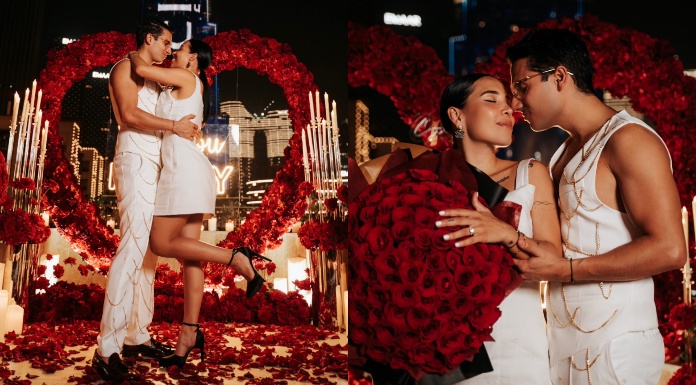 PIPE BUENO le pide matrimonio a LUISA FERNANDA W en la majestuoda torre BURK KHALIFA en Dubai @lachicuela.com