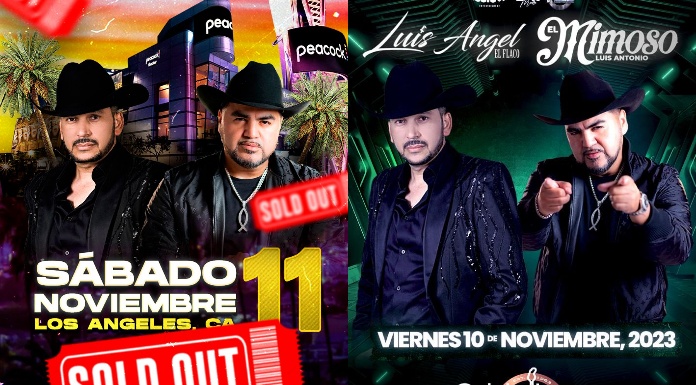LUIS ANTONIO “EL MIMOSO” Y LUIS ÁNGEL “EL FLACO” ya agotaron la taquilla de Los Ángeles, CA. @lachicuela.cojm