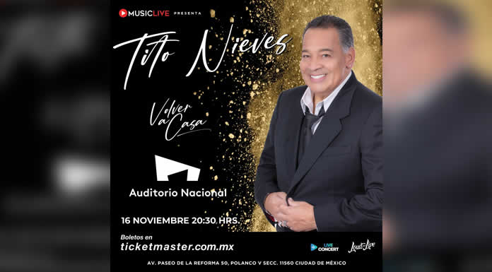 TITO NIEVES regresa a la CDMX con una noche imperdible de SALSA EN EL AUDITORIO NACIONAL @lachicuela