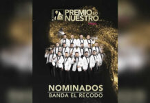 BANDA EL RECODO nominada en PREMIOS LO NUESTRO