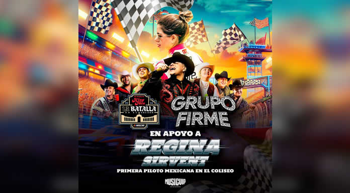 GRUPO FIRME Y MUSIC VIP se ponen el casco con REGINA SIRVENT @lachicuela.com
