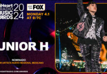 JUNIOR H se encuentra nominado en los iHEART RADIO MUSIC AWARDS 2024