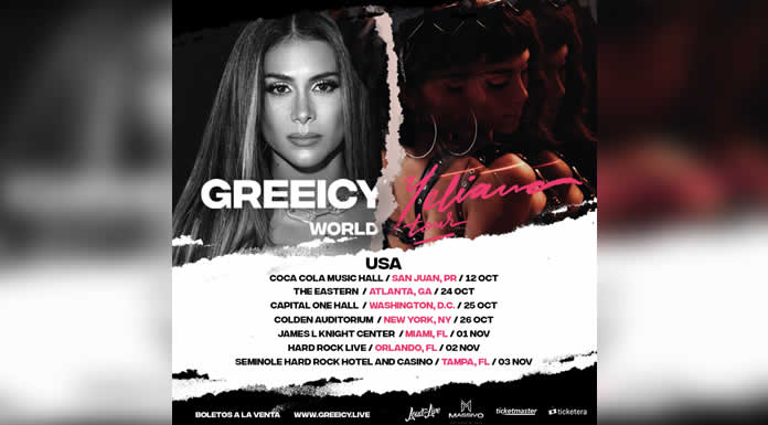GREEICY anuncia su TOUR MUNDIAL por ESTADOS UNIDOS “GREEICY YELIANA” @lachicela.com