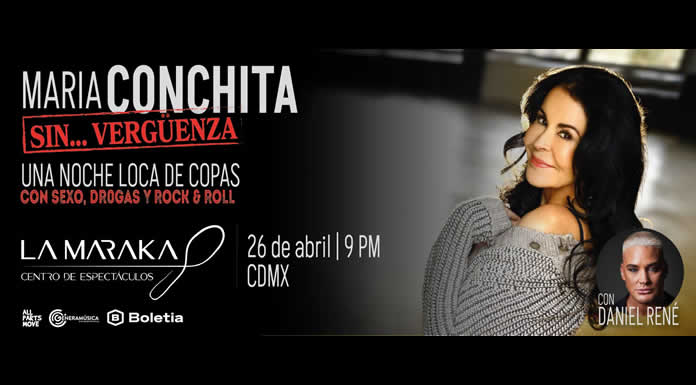 MARÍA CONCHITA Sin…Vergüenza en LA MARAKA el 26 de abril 2024 @lachicuela.com