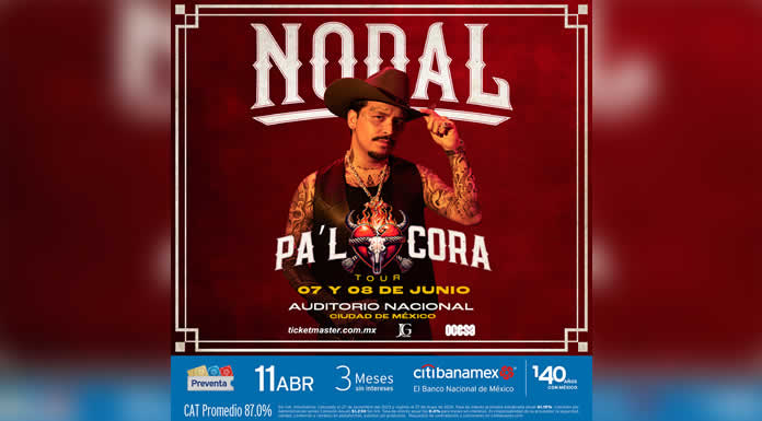 CHRISTIAN NODAL PA’L CORA TOUR llega al máximo escenario de Reforma 7 Y 8 DE JUNIO