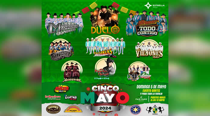 ESTRELLA MEDIA presenta concierto gratuito del CINCO DE MAYO en Fair Park Dallas, Tx- Domingo 7 De Mayo